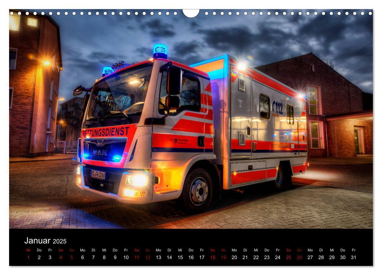 Bild: 9783435422234 | Feuerwehr und Rettungsdienst (Wandkalender 2025 DIN A3 quer),...