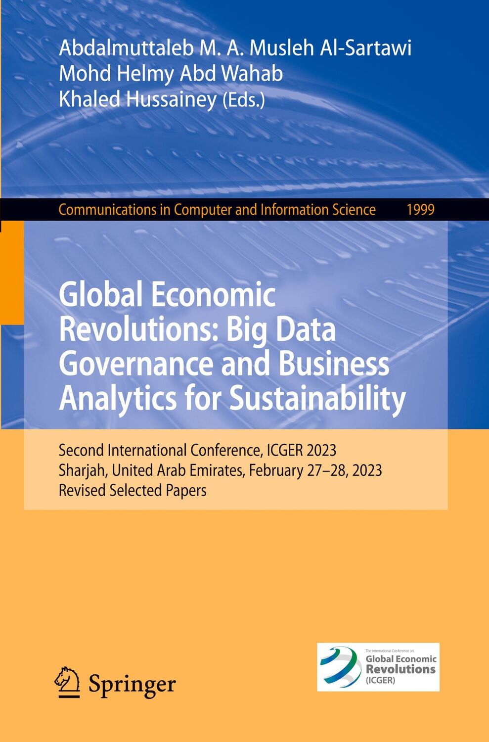 Cover: 9783031505171 | Global Economic Revolutions: Big Data Governance and Business...