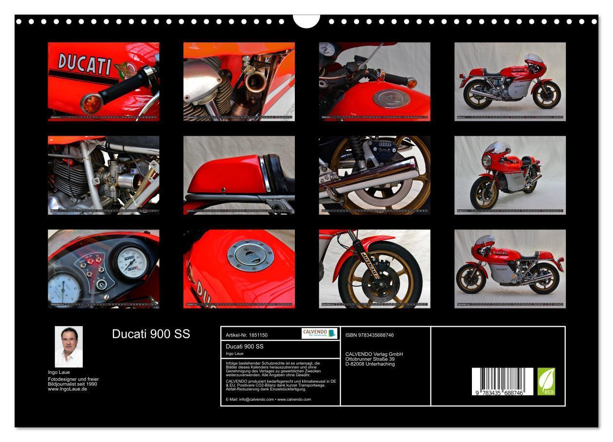 Bild: 9783435688746 | Ducati 900 SS (Wandkalender 2025 DIN A3 quer), CALVENDO Monatskalender