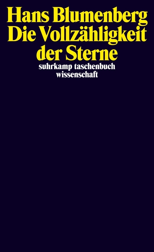 Cover: 9783518295311 | Die Vollzähligkeit der Sterne | suhrkamp taschenbuch wissenschaft 1931