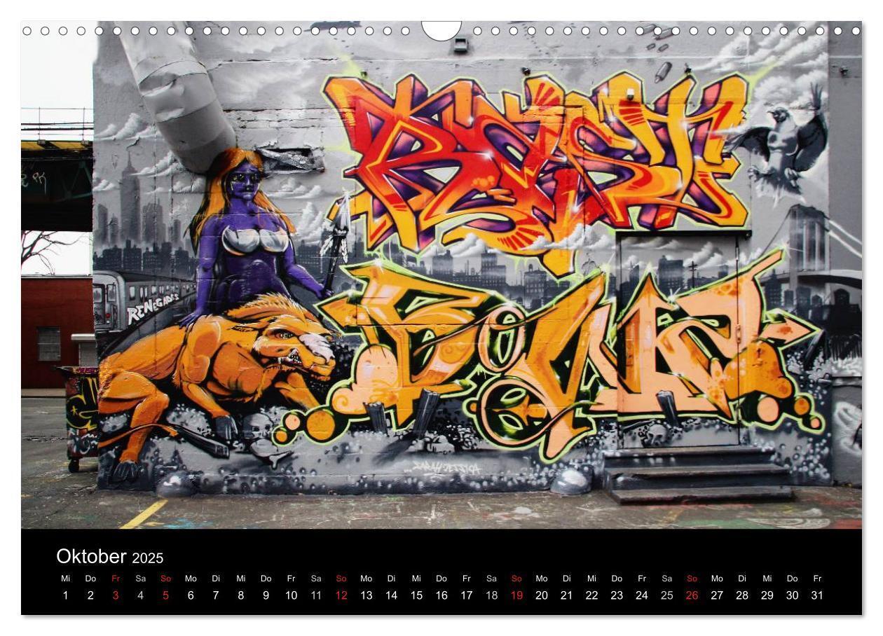 Bild: 9783435814060 | New York Street Art Kalender (Wandkalender 2025 DIN A3 quer),...