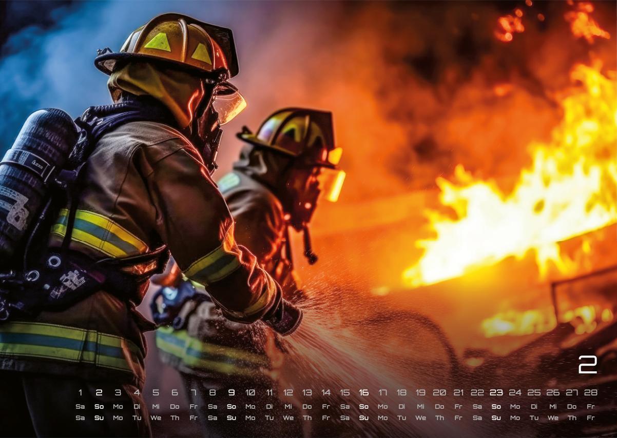 Bild: 9783986733995 | FIREFIGHTER - Retter in der Not - Feuerwehr - 2025 - Kalender DIN A3