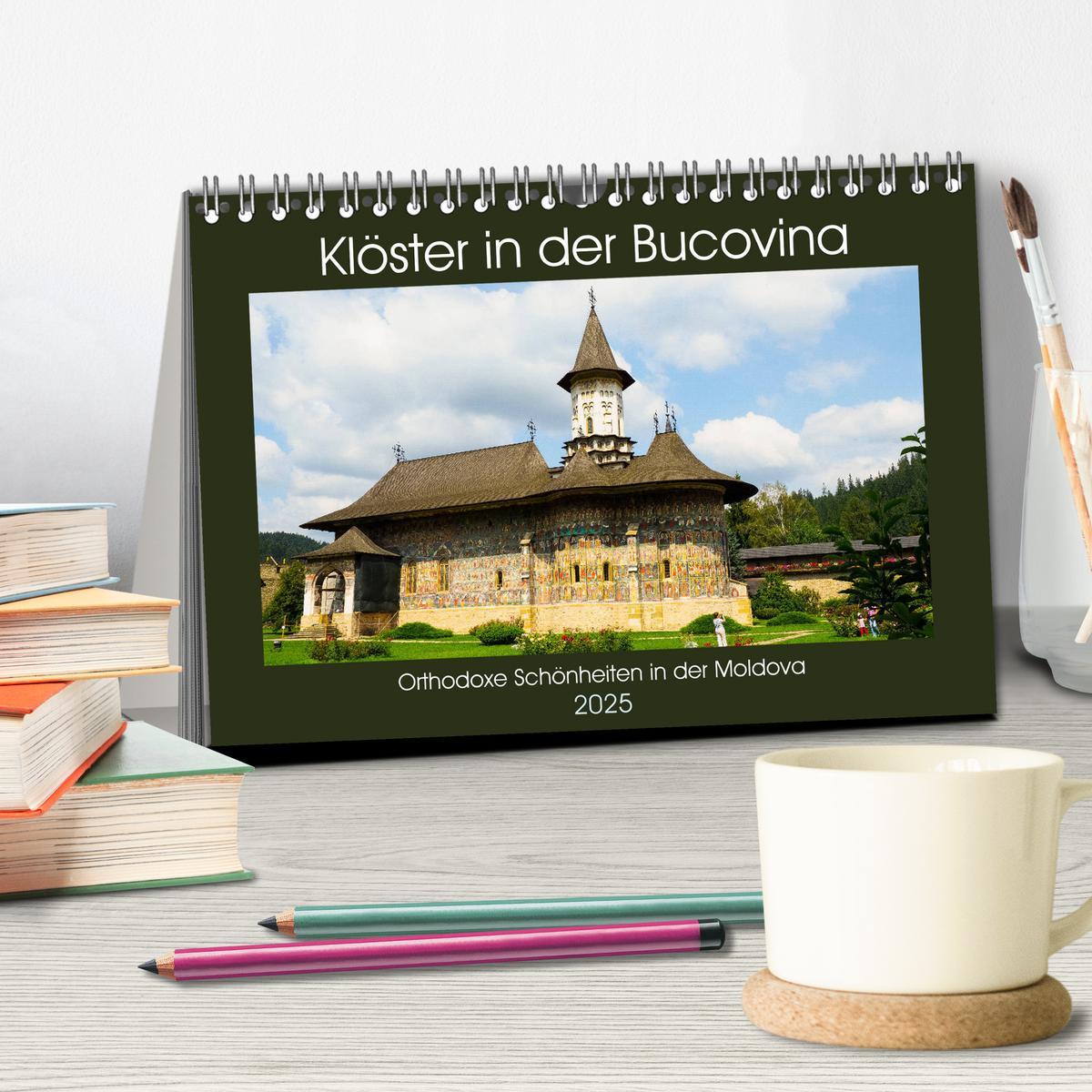 Bild: 9783435288427 | Klöster in der Bucovina (Tischkalender 2025 DIN A5 quer), CALVENDO...