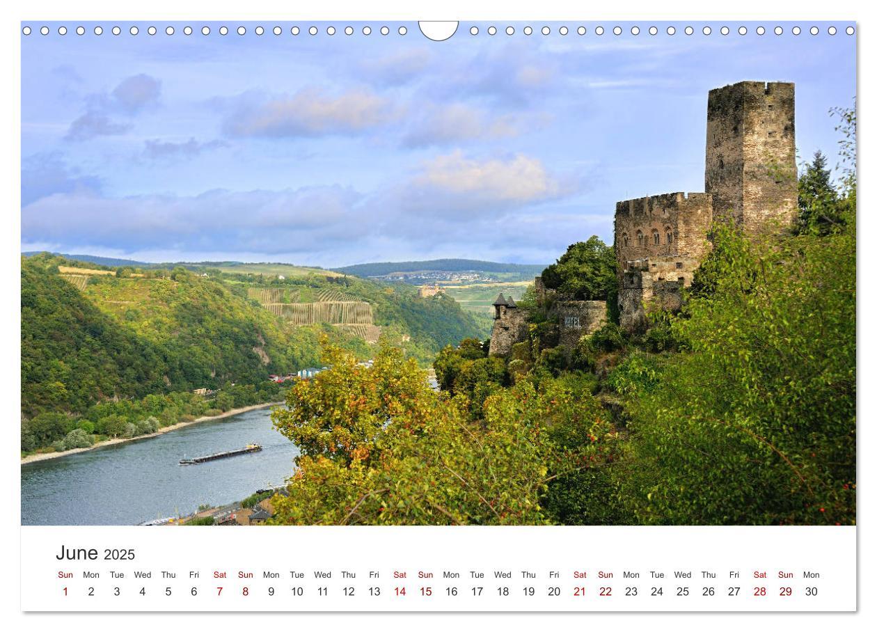 Bild: 9781325946815 | Rhine Valley and Castles (Wall Calendar 2025 DIN A3 landscape),...