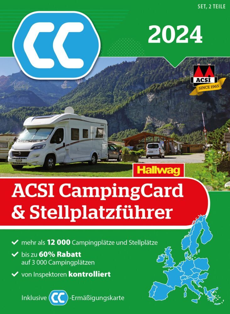 Cover: 9783828310681 | ACSI CampingCard &amp; Stellplatzführer 2024 | Taschenbuch | 1932 S.