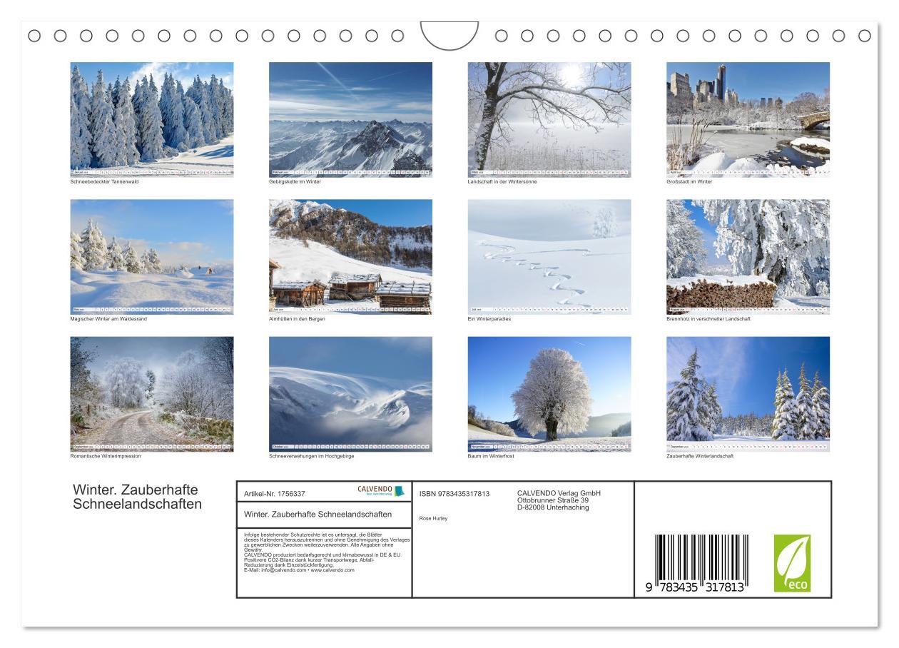 Bild: 9783435317813 | Winter. Zauberhafte Schneelandschaften (Wandkalender 2025 DIN A4...