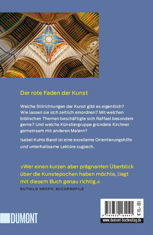 Rückseite: 9783832164041 | Die Epochen der Kunst | Ein Überblick von der Antike bis zur Neuzeit