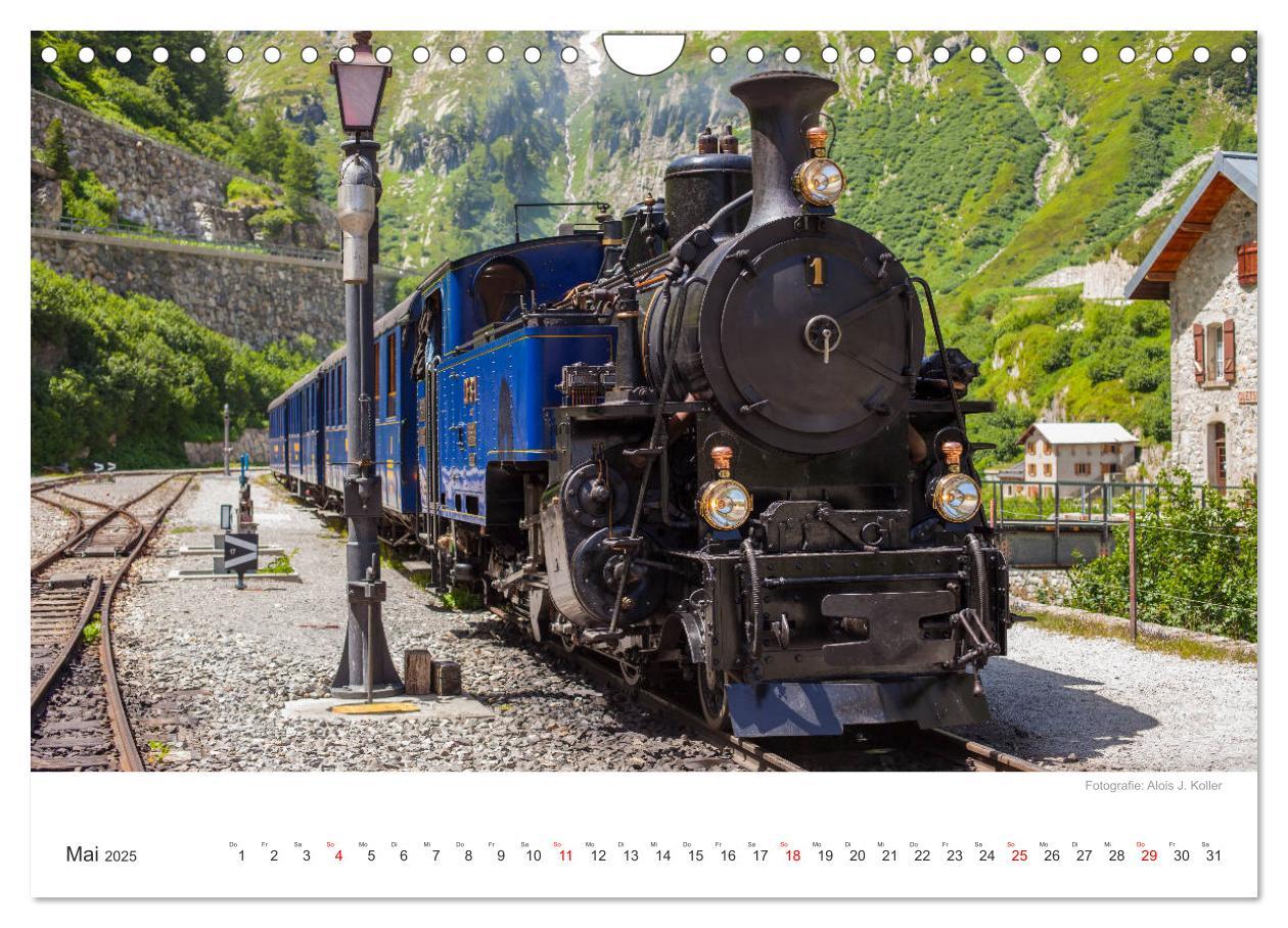 Bild: 9783435427765 | Dampfbahn Furka 2025 (Wandkalender 2025 DIN A4 quer), CALVENDO...