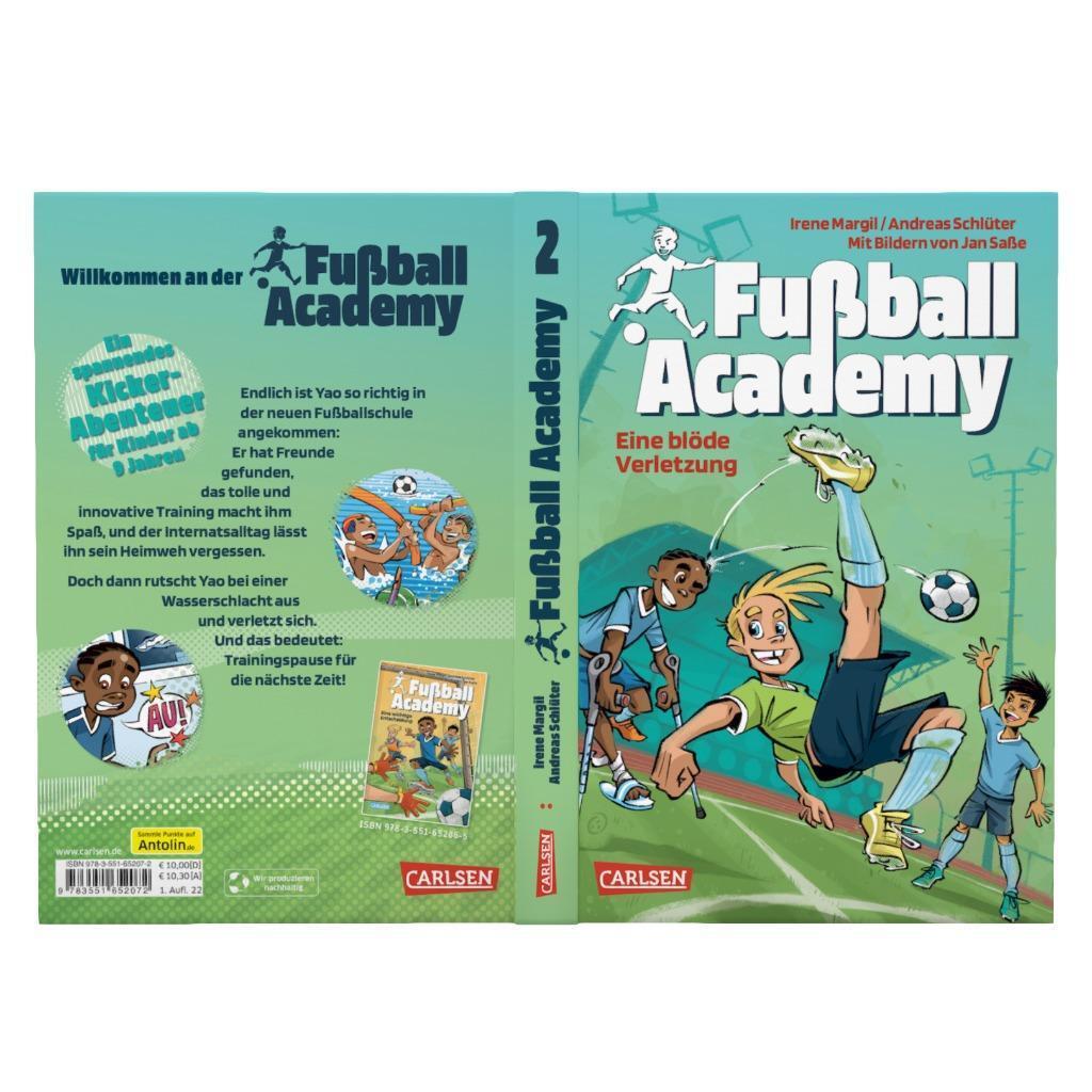 Bild: 9783551652072 | Fußball Academy 2: Eine blöde Verletzung | Irene Margil (u. a.) | Buch