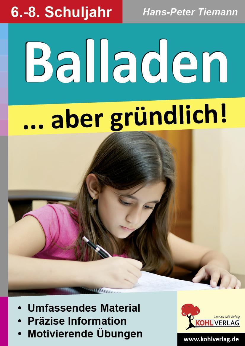 Cover: 9783956865671 | Balladen ... aber gründlich! | Präzise Infos & Motivierende Übungen