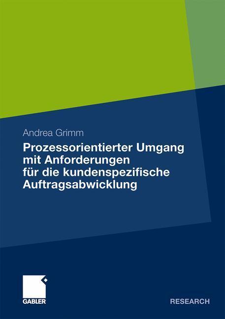 Cover: 9783834928832 | Prozessorientierter Umgang mit Anforderungen für die...