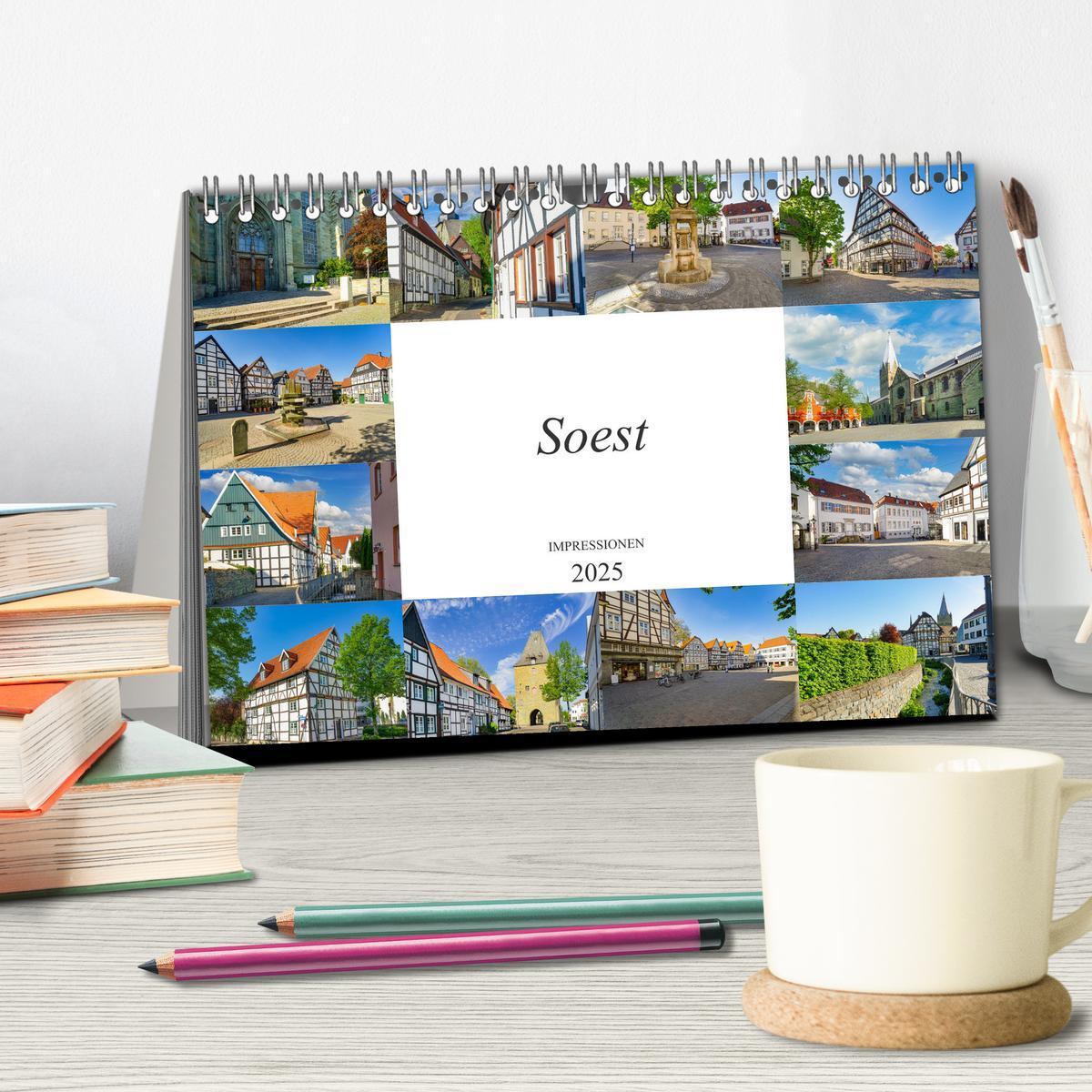 Bild: 9783435008308 | Soest Impressionen (Tischkalender 2025 DIN A5 quer), CALVENDO...