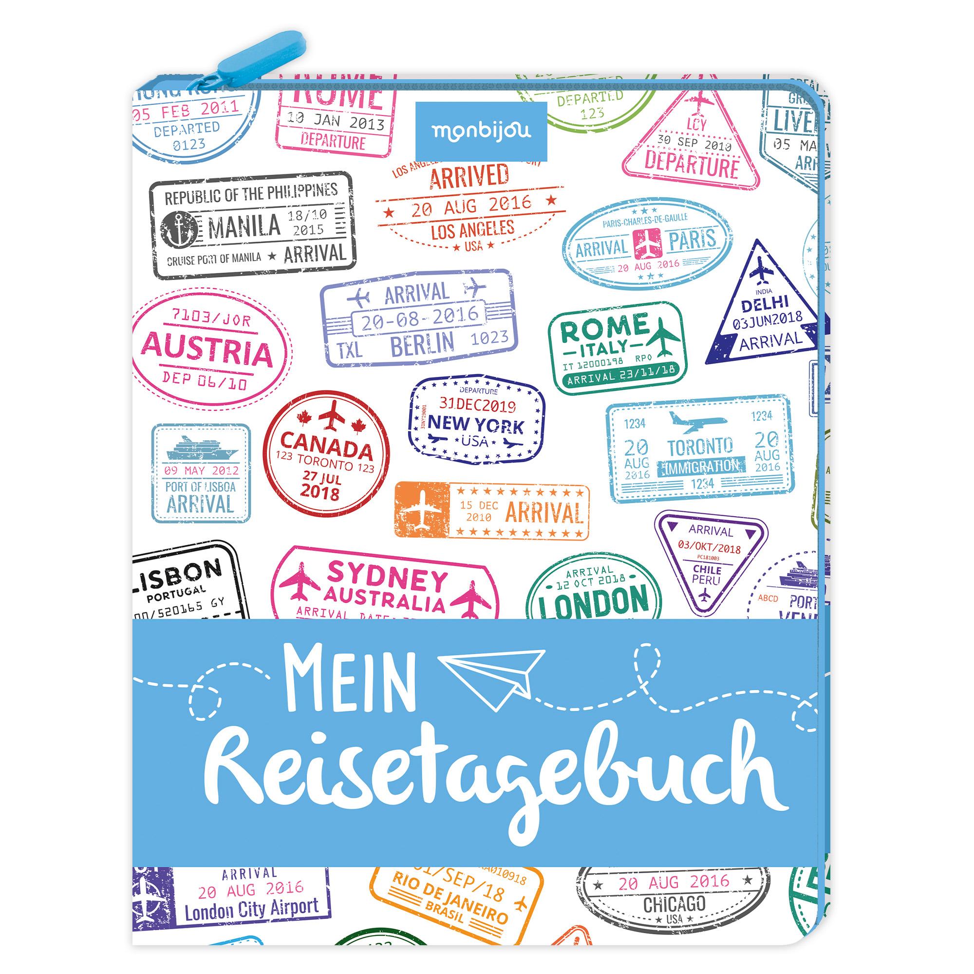 Cover: 4260188019508 | Mein Reise-Tagebuch - Eintragbuch mit Reißverschluss | Taschenbuch