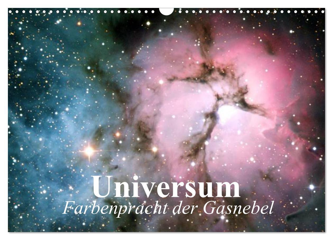 Cover: 9783435530106 | Universum. Farbenpracht der Gasnebel (Wandkalender 2025 DIN A3...