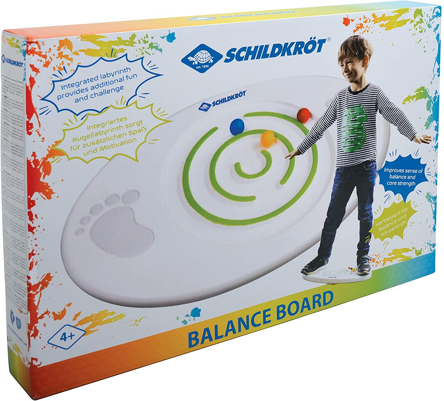 Cover: 4000885701371 | Schildkröt 970137 - Kids Balance Board, Balancierbrett, Weiß | 970137