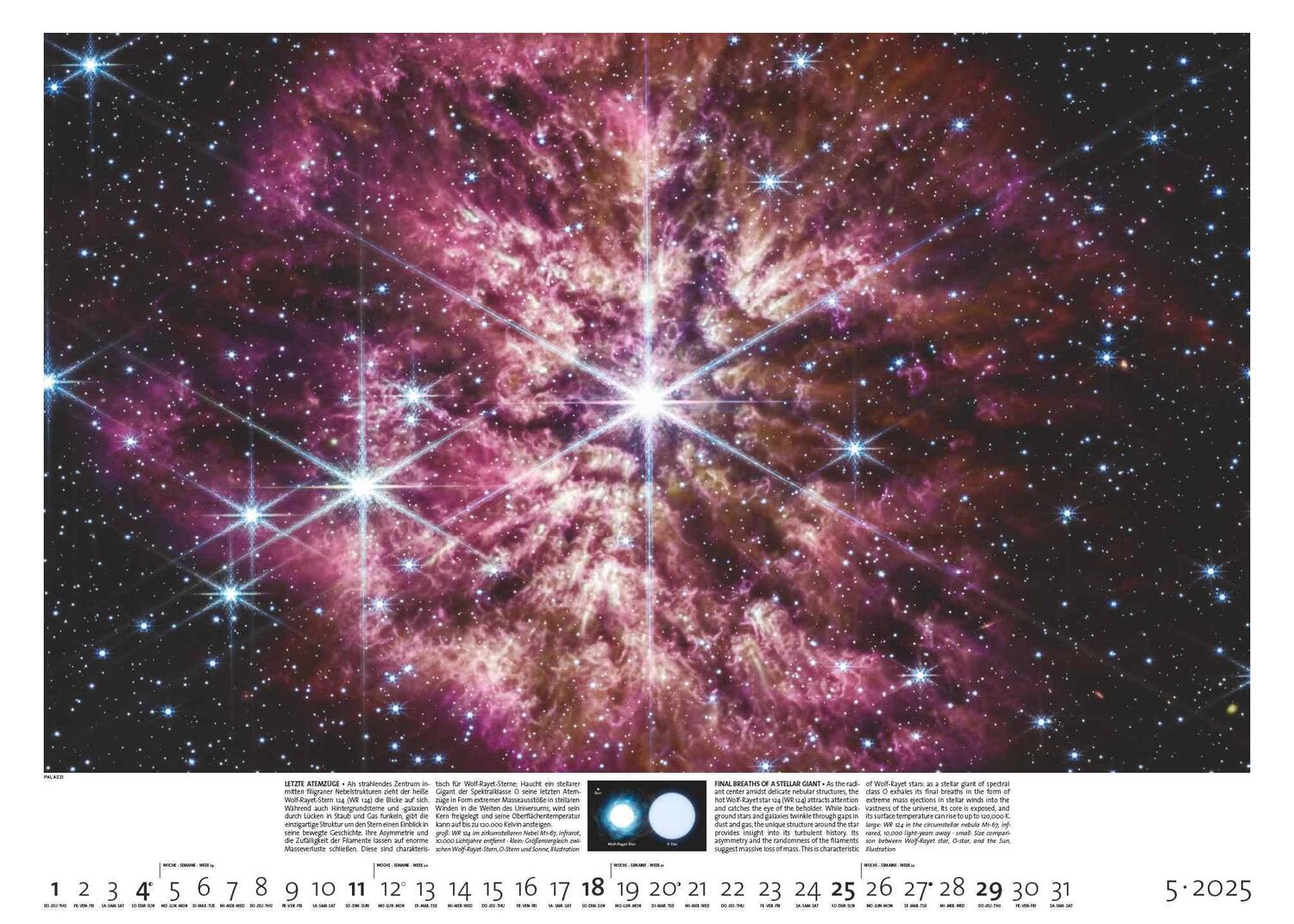 Bild: 4251734300737 | Sternzeit 2025 - Bild-Kalender - Poster-Kalender - 70x50 | Mokler