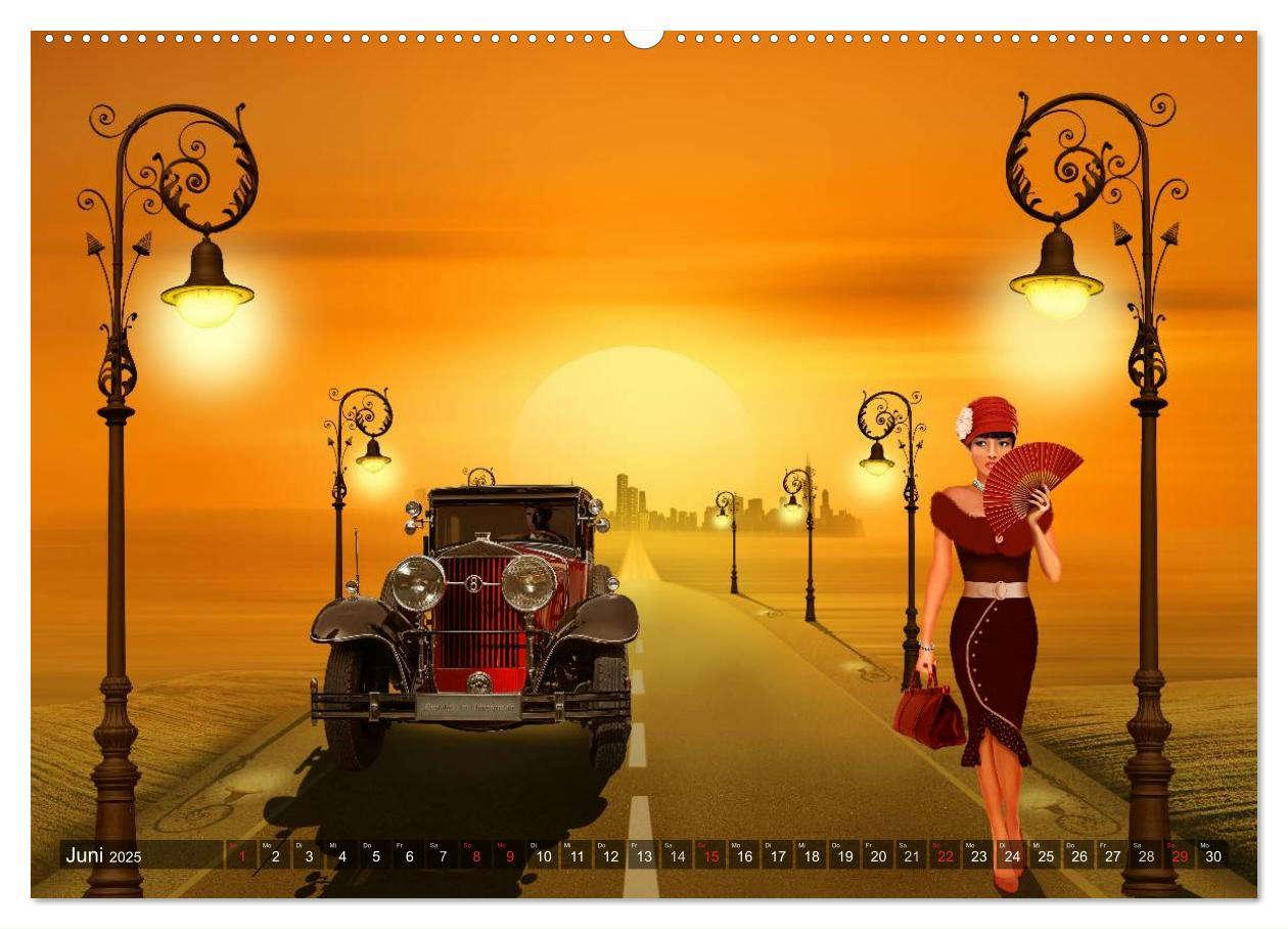 Bild: 9783435472925 | Oldtimer und Pin-Up Girls by Mausopardia (Wandkalender 2025 DIN A2...