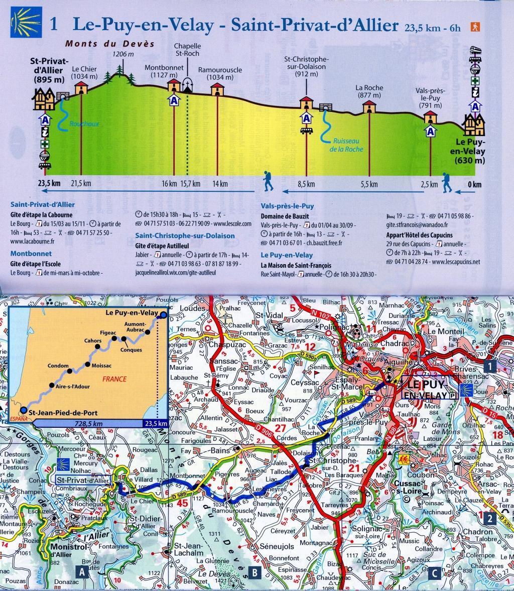 Bild: 9782067174016 | Le chemin de Compostelle - Zoom Map 161 | Map | (Land-)Karte | 2017