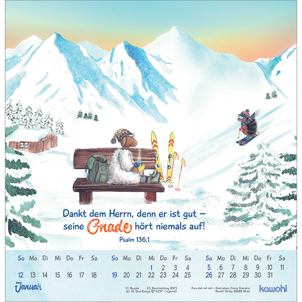 Bild: 9783754820551 | Freu dich mit mir! | Wandkalender 2025 | Conny Trometer | Kalender