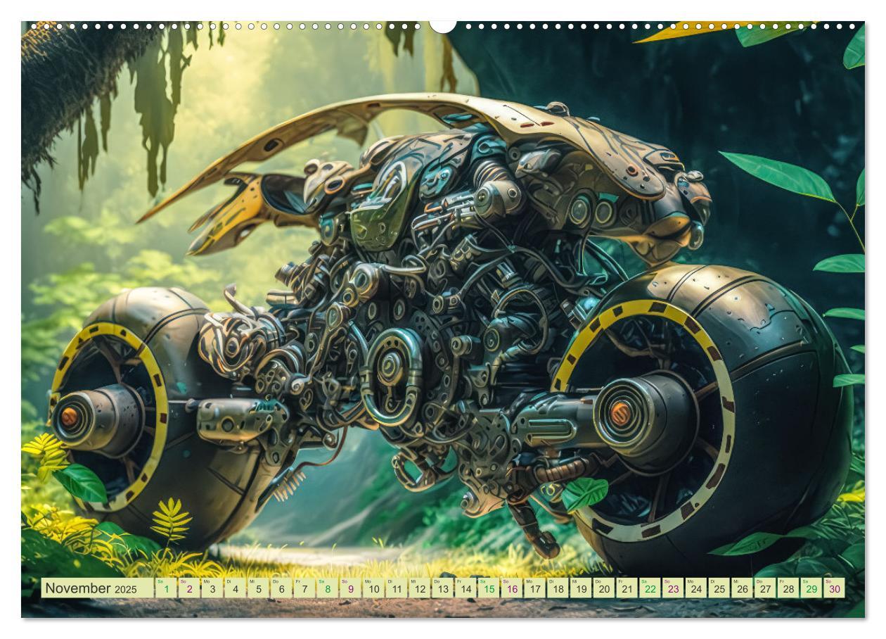 Bild: 9783383914904 | Bizzare Motorräder (Wandkalender 2025 DIN A2 quer), CALVENDO...