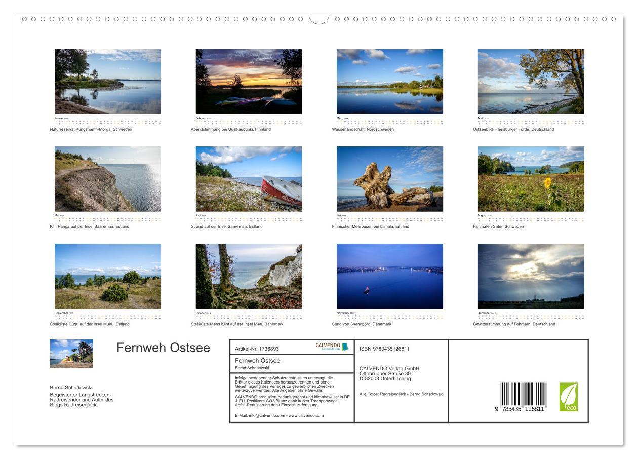 Bild: 9783435126811 | Fernweh Ostsee (hochwertiger Premium Wandkalender 2025 DIN A2...