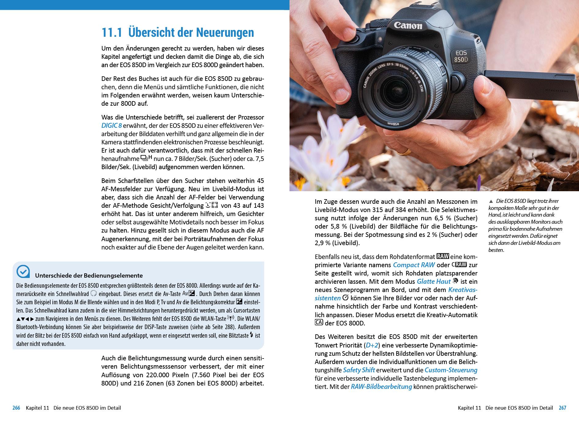 Bild: 9783832804411 | Canon EOS 850D / 800D | Das umfangreiche Praxisbuch zu Ihrer Kamera!