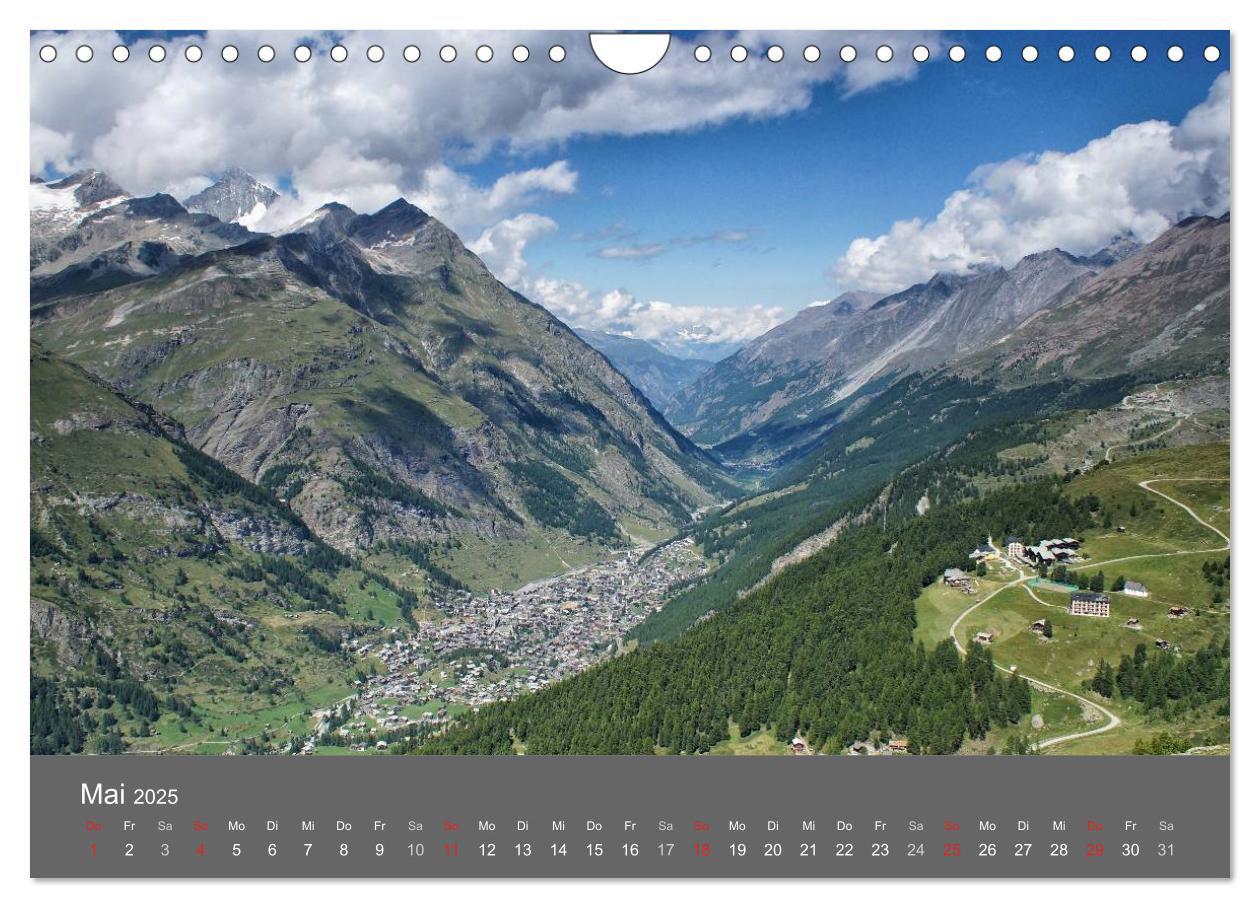 Bild: 9783435611812 | Wallis. Perle der Schweiz (Wandkalender 2025 DIN A4 quer), CALVENDO...