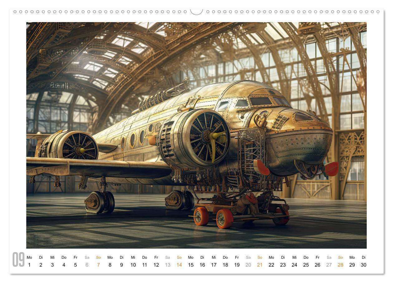 Bild: 9783383900167 | Steampunk Luftfahrt (Wandkalender 2025 DIN A2 quer), CALVENDO...