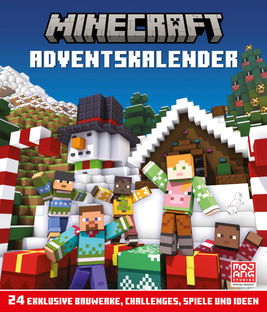 Cover: 9783505152009 | Minecraft Adventskalender. 24 exklusive Bauwerke, Challenges,...