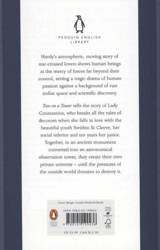 Rückseite: 9780141199436 | Two on a Tower | Thomas Hardy | Taschenbuch | 336 S. | Englisch | 2012