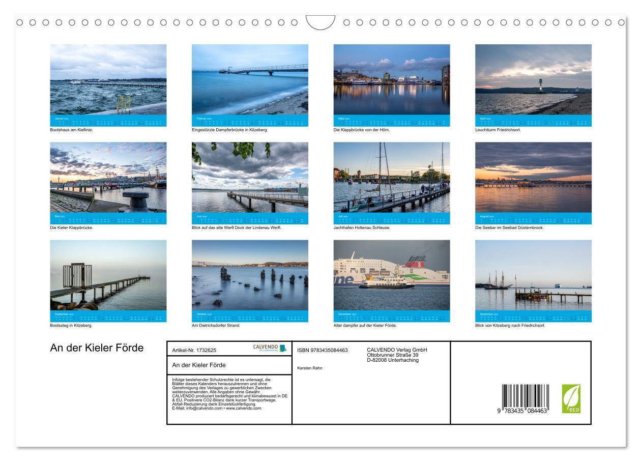 Bild: 9783435084463 | An der Kieler Förde (Wandkalender 2025 DIN A3 quer), CALVENDO...