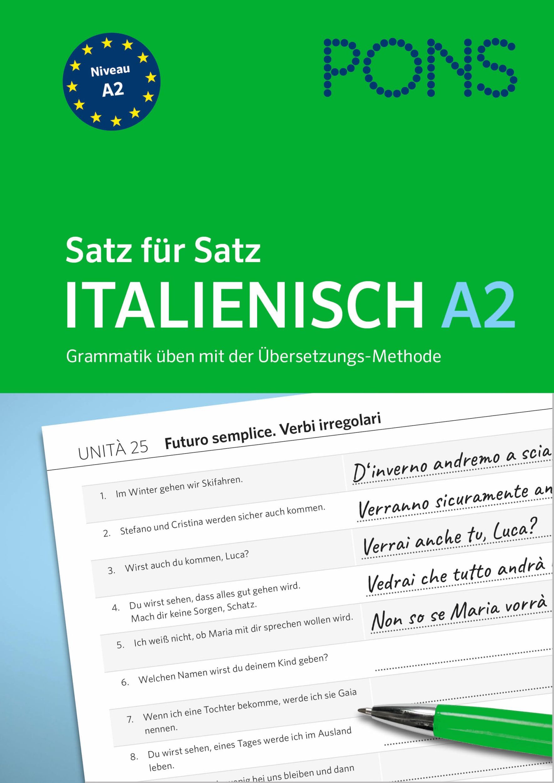 Cover: 9783125660687 | PONS Satz für Satz Italienisch A2 | Taschenbuch | 160 S. | Deutsch