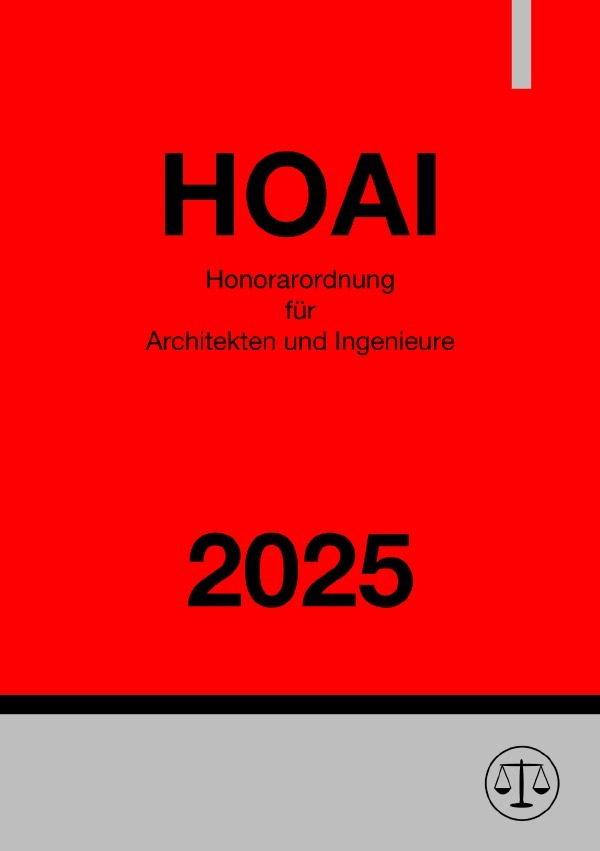 Cover: 9783818770716 | Honorarordnung für Architekten und Ingenieure - HOAI 2025 | Studier