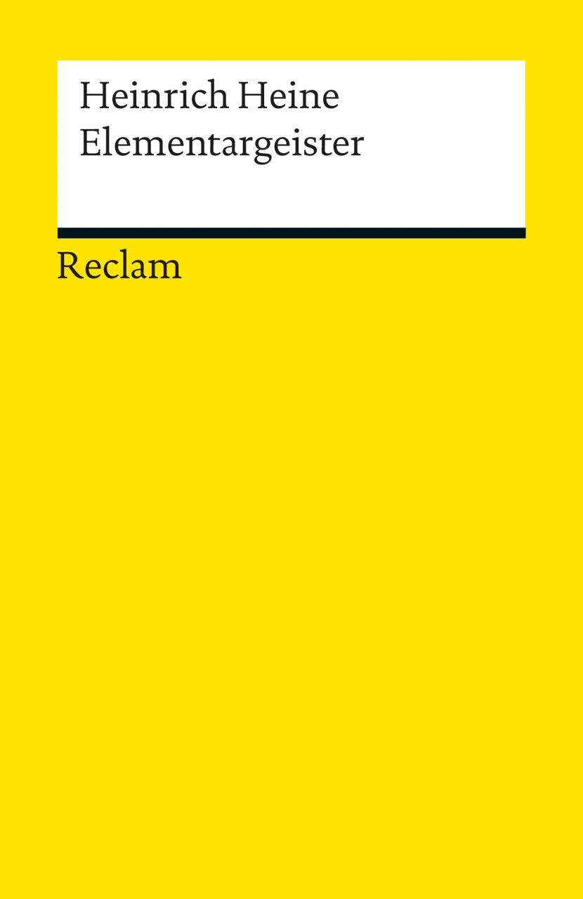 Cover: 9783150191361 | Elementargeister | Heinrich Heine | Taschenbuch | 127 S. | Deutsch