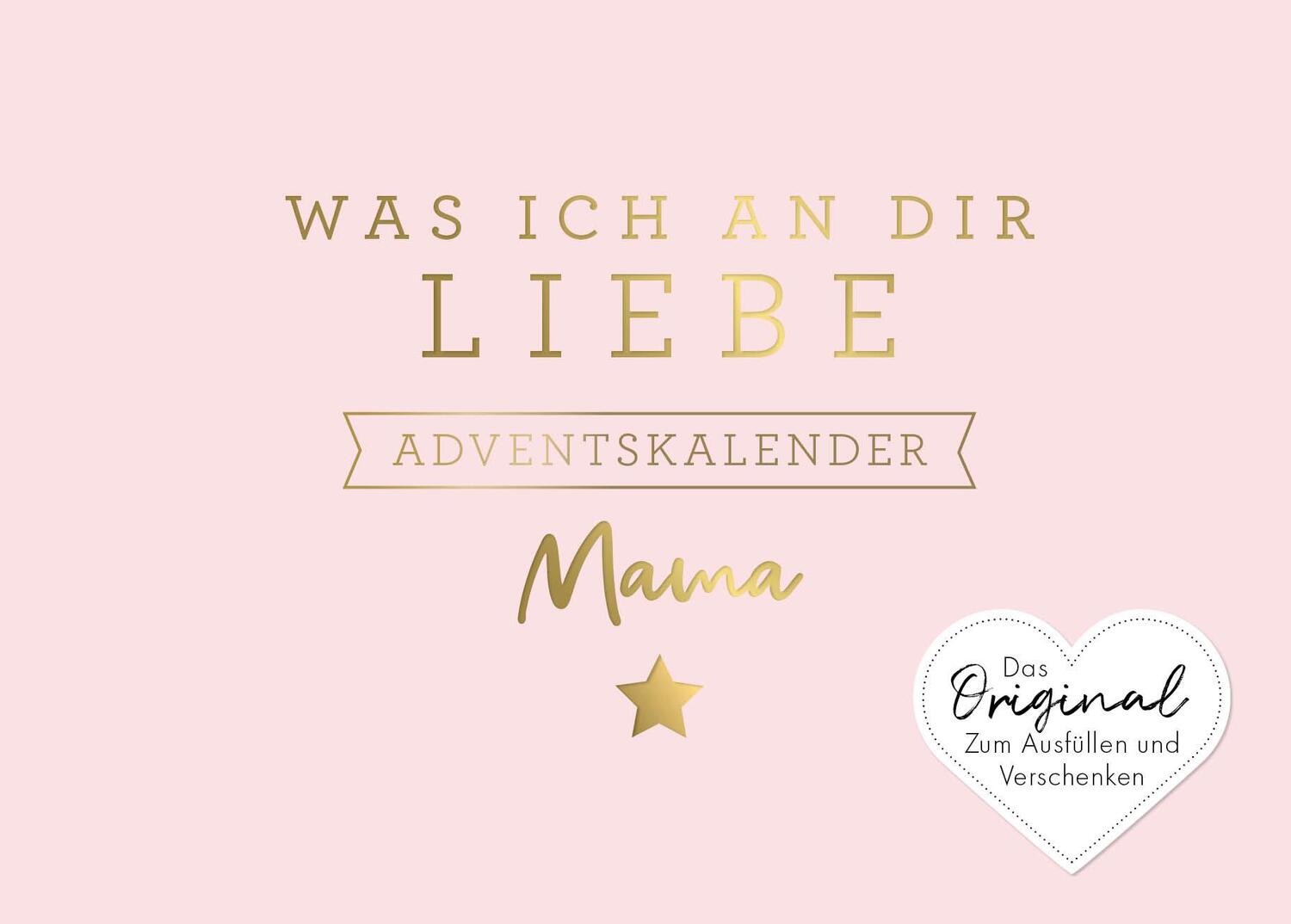 Cover: 9783742325259 | Was ich an dir liebe, Mama - Adventskalender | Alexandra Reinwarth