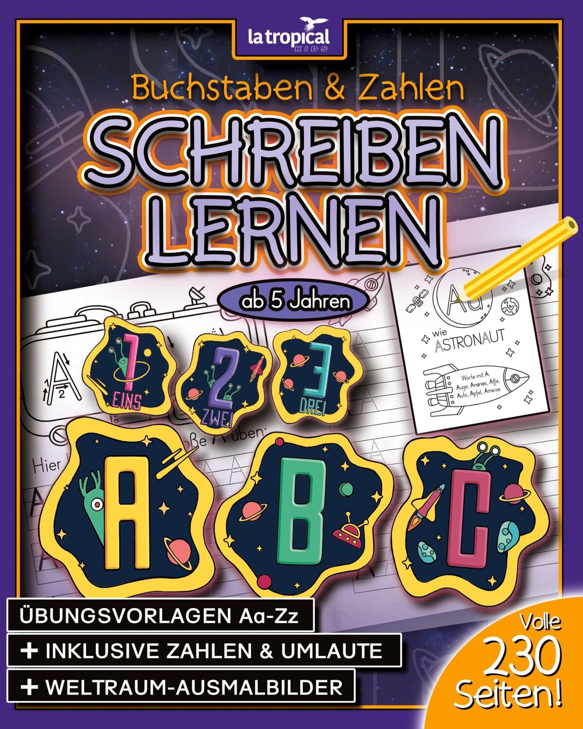 Cover: 9783969080177 | Buchstaben und Zahlen schreiben lernen ab 5 Jahren | David Ludwig