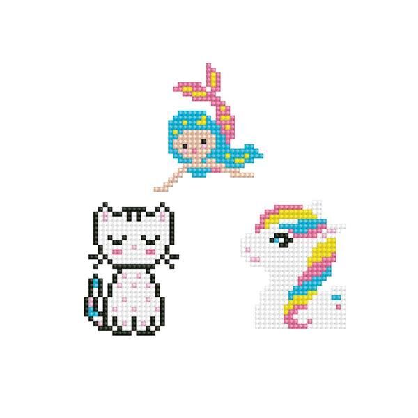 Bild: 4897073246413 | Dotzies by Diamond Dotz Sticker Katze Meerjungfrau Pony | 2524641