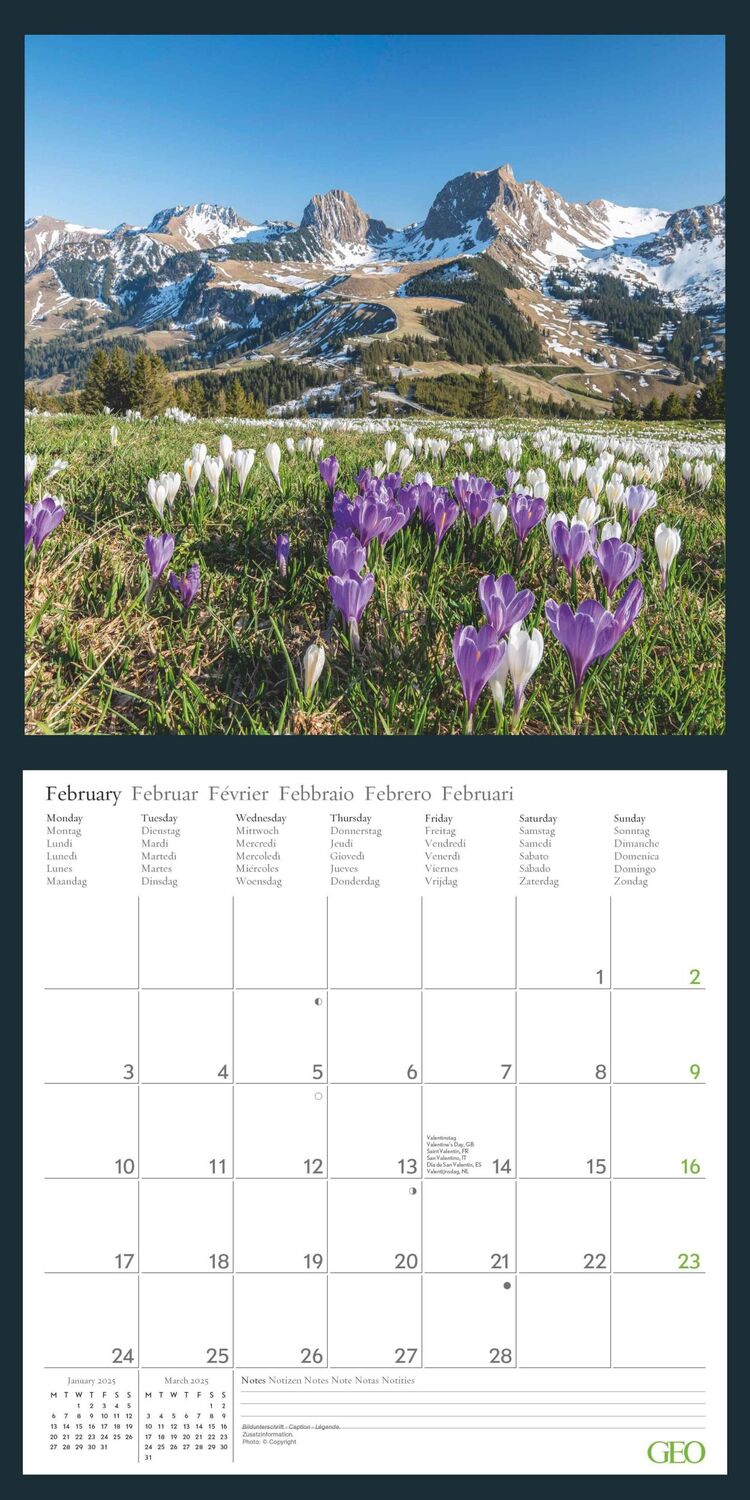 Bild: 4002725988638 | GEO Beautiful World 2025 - Wand-Kalender - Natur-Kalender -...