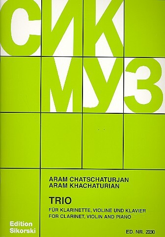 Cover: 9790003017860 | Trio Cl, Vn E Pf | Aram Il'yich Khachaturian | Buch | Sikorski Edition