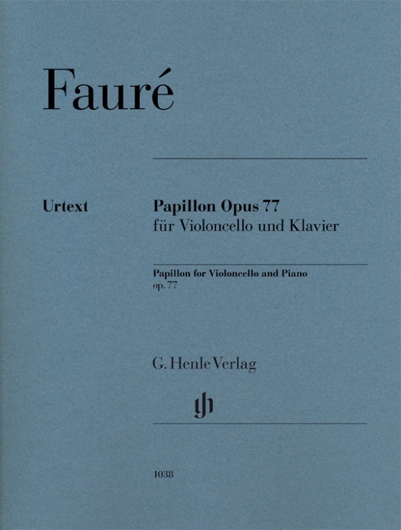 Cover: 9790201810386 | Gabriel Fauré - Papillon op. 77 | Besetzung: Violoncello und Klavier