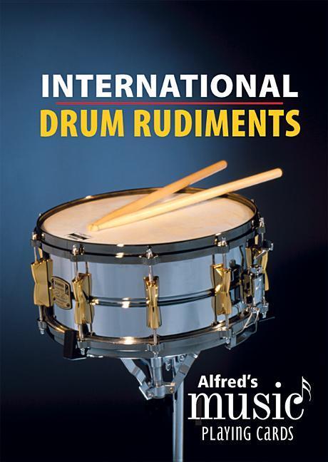 Cover: 9781470618568 | Alfred's Music Playing Cards -- International Drum Rudiments | Black