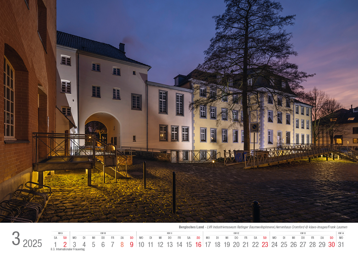 Bild: 9783965352209 | Bergisches Land 2025 Bildkalender A3 quer, spiralgebunden | Klaes