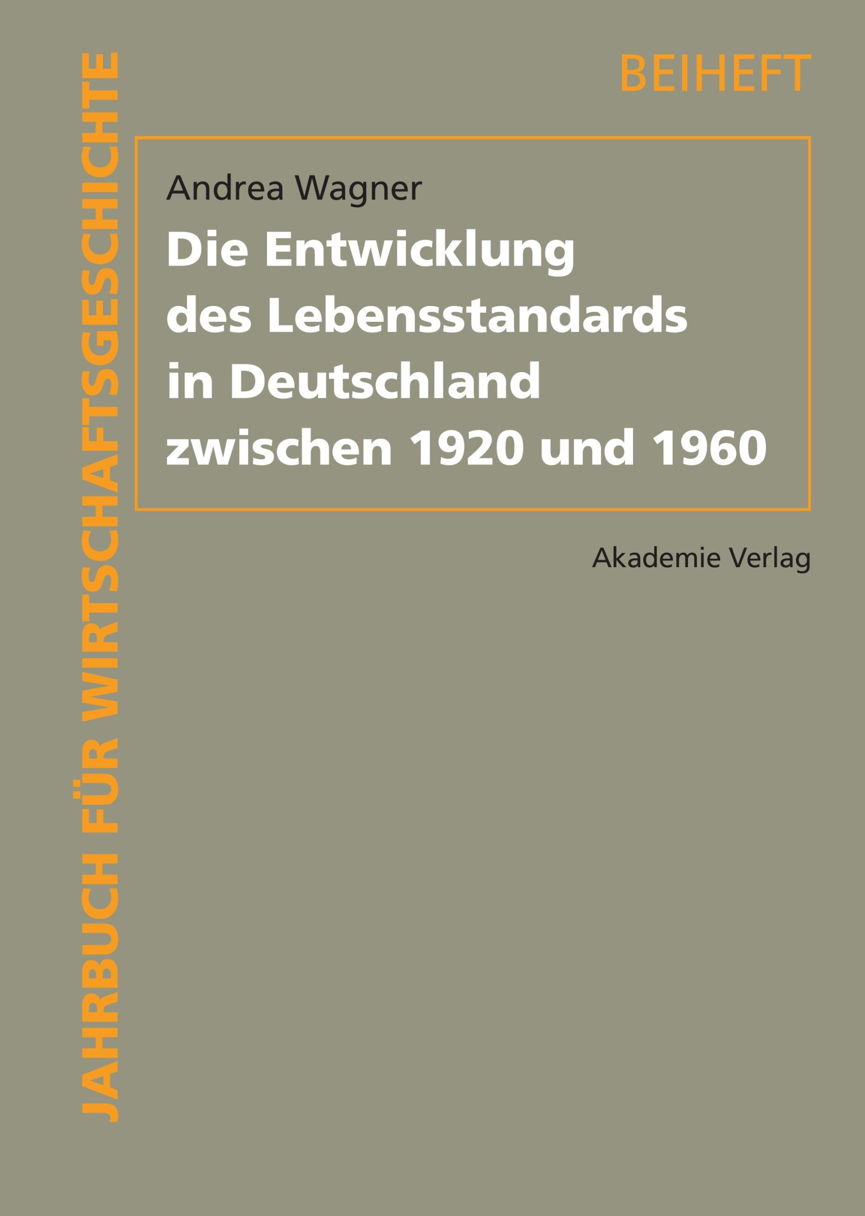 Cover: 9783050043326 | Die Entwicklung des Lebensstandards in Deutschland zwischen 1920...