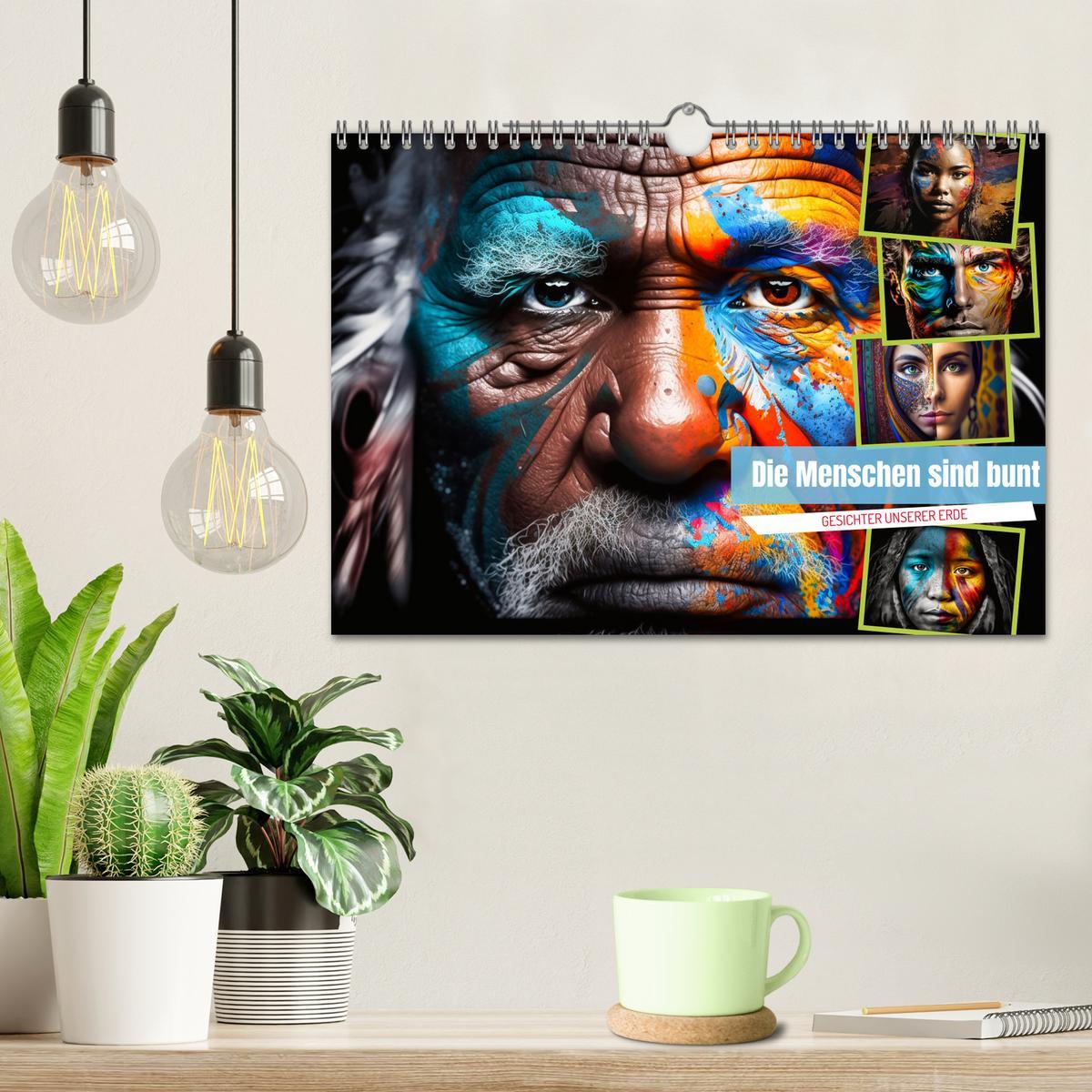 Bild: 9783383912429 | Die Menschen sind bunt (Wandkalender 2025 DIN A4 quer), CALVENDO...