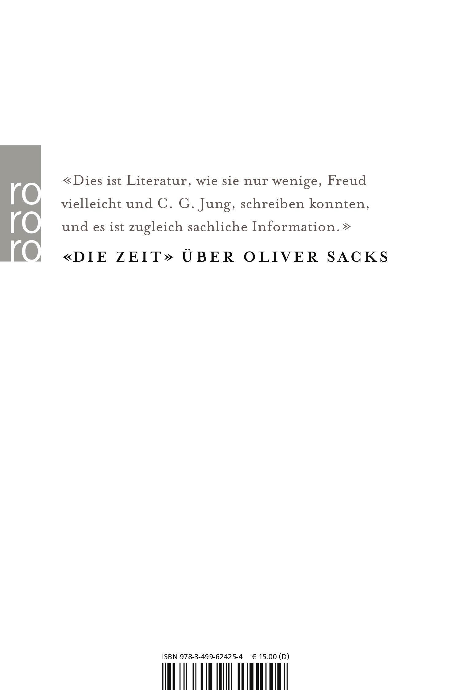 Rückseite: 9783499624254 | Der einarmige Pianist | Über Musik und das Gehirn | Oliver Sacks