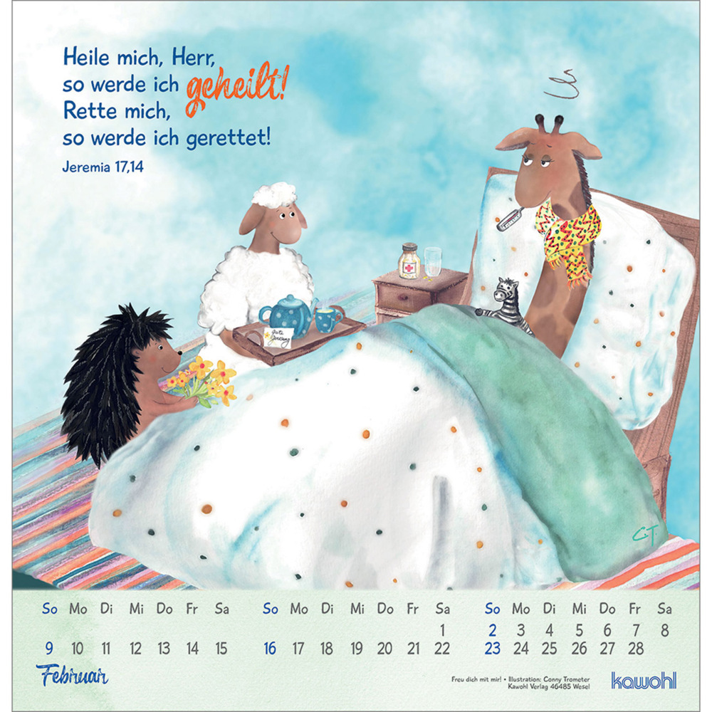 Bild: 9783754820551 | Freu dich mit mir! | Wandkalender 2025 | Conny Trometer | Kalender