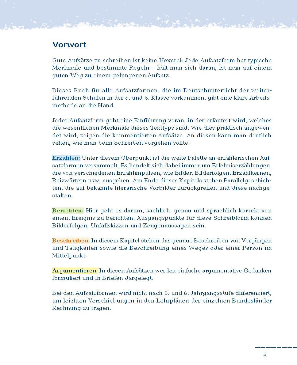 Bild: 9783804412408 | Königs Lernhilfen: Musteraufsätze für die 5./6. Klasse | Taschenbuch