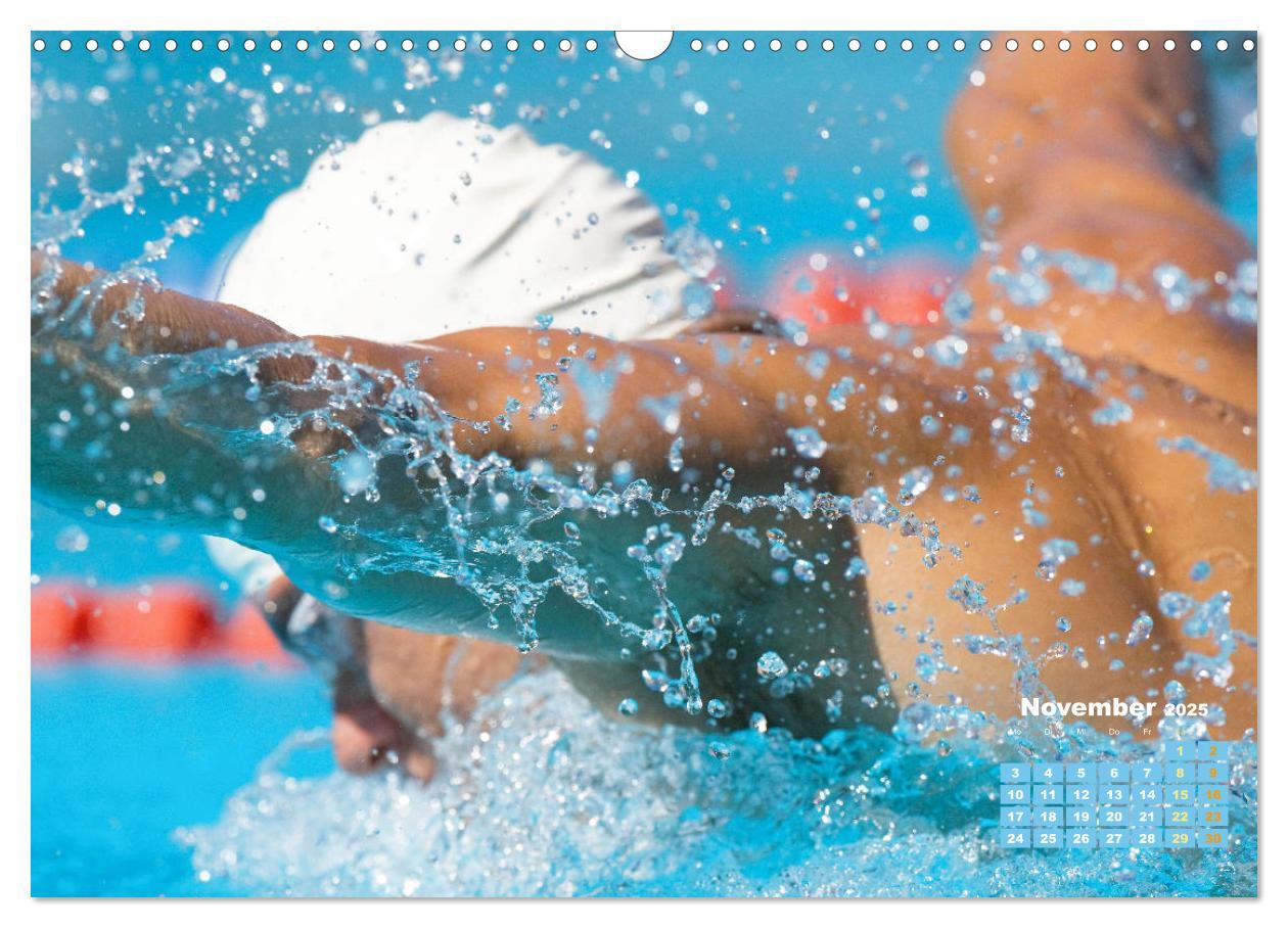 Bild: 9783383884788 | Schwimmen: Sport auf blauen Bahnen (Wandkalender 2025 DIN A3 quer),...