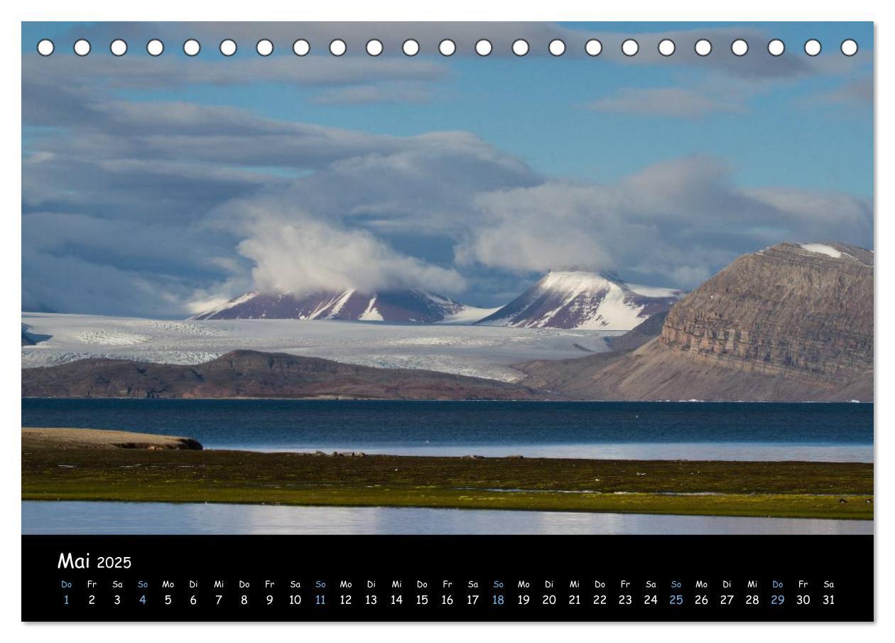 Bild: 9783435771462 | Spitzbergen (Tischkalender 2025 DIN A5 quer), CALVENDO Monatskalender