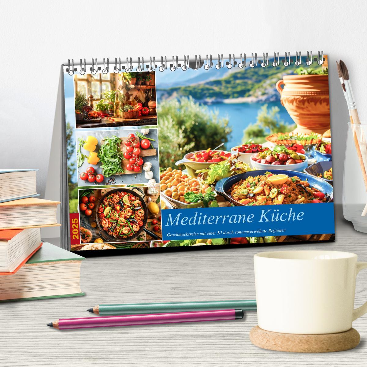 Bild: 9783383810121 | Mediterrane Küche (Tischkalender 2025 DIN A5 quer), CALVENDO...